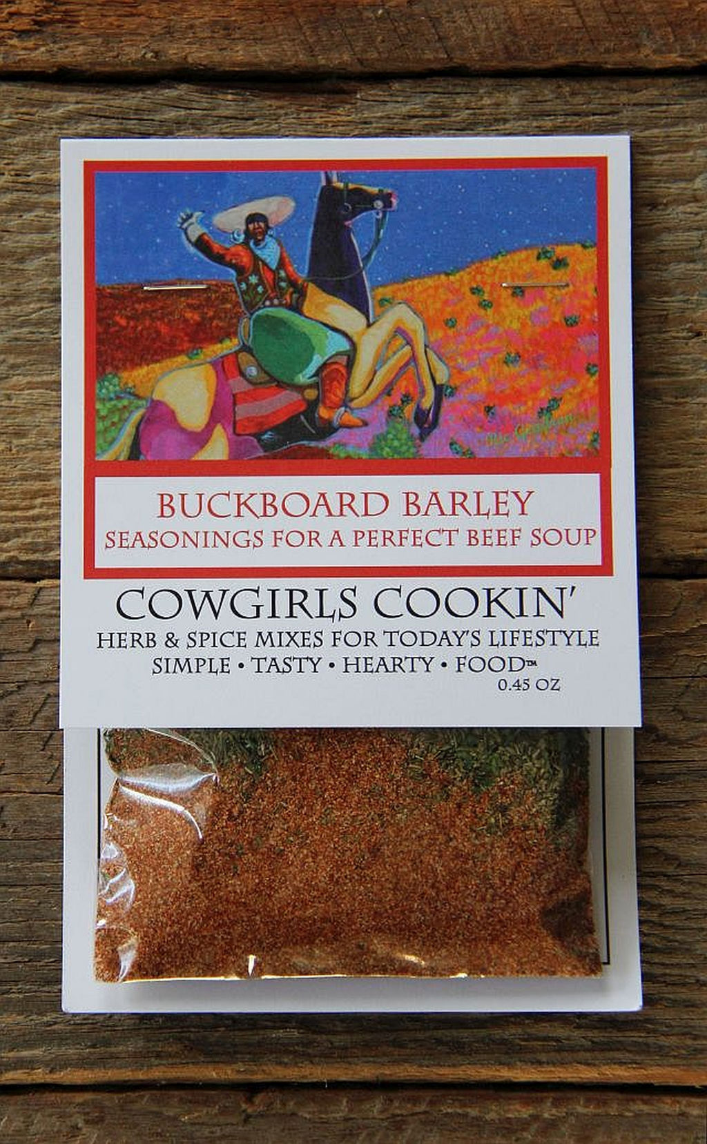 Soup seasoning mix, Cowgirls Cookin', beef barley soup recipe, Ric Gendron native artist, instant pot soup, soup freezes well 